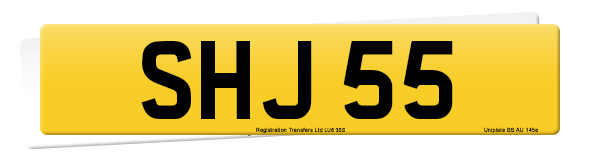 Registration number SHJ 55